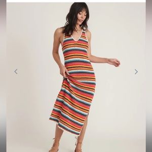 Marine Layer Viv Crochet Dress in Multi Stripe - like new!